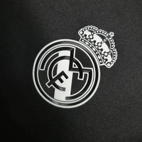 Camisa Real Madrid Away Retrô 2016/17 - Torcedor Masculina Preta e Roxa Manga Longa - Netmantos