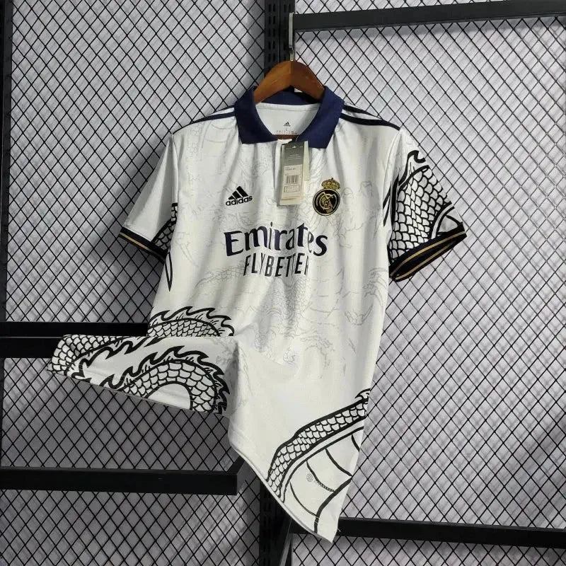 Camisa Real Madrid Dragão Chinês 22/23 - Torcedor Masculina Branca - Netmantos