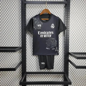 Camisa Real Madrid Fourth Y3 24/25 - Torcedor Infantil Preta - Netmantos