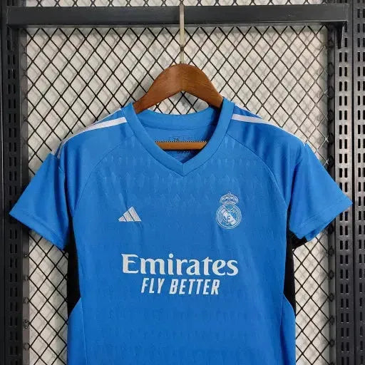 Camisa Real Madrid Goleiro 23/24 - Torcedor Infantil Azul - Netmantos