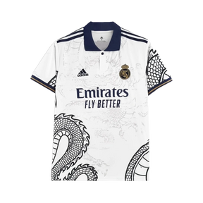 Real Madrid Hello Kitty Chinese Dragon 24/25 Shirt - Men's White Fan Shirt
