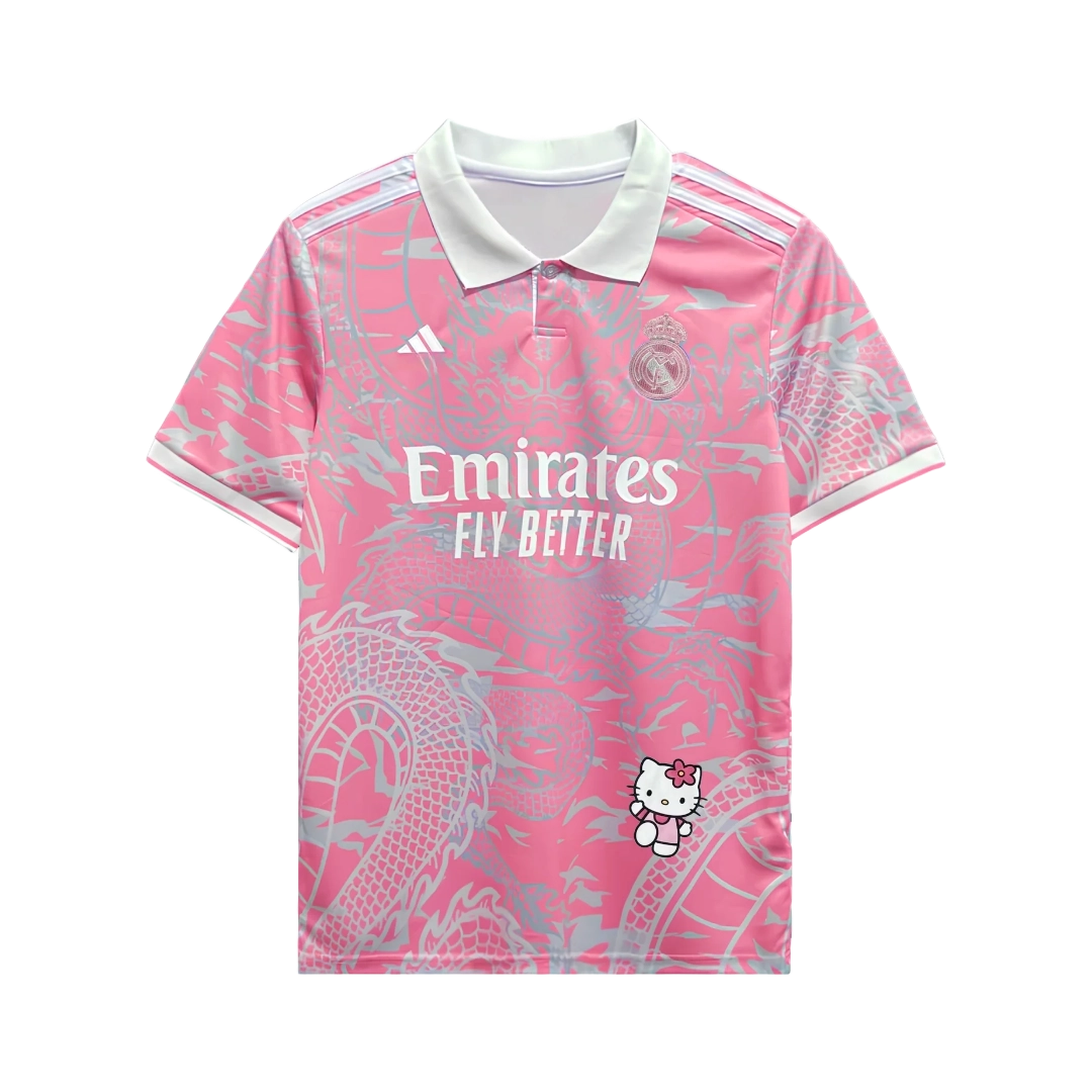 Real Madrid Hello Kitty Chinese Dragon 24/25 Shirt - Men's Fan Pink