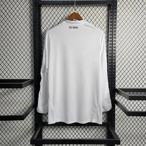 Camisa Real Madrid Home Retrô 2010/11 - Torcedor Masculina Branca Manga Longa - Netmantos