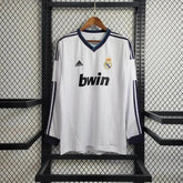 Camisa Real Madrid Home Retrô 2012/13 - Torcedor Masculina Branca Manga Longa - Netmantos