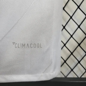 Camisa Real Madrid Home Retrô 2017/18 - Torcedor Masculina Branca e Azul Manga Longa - Netmantos