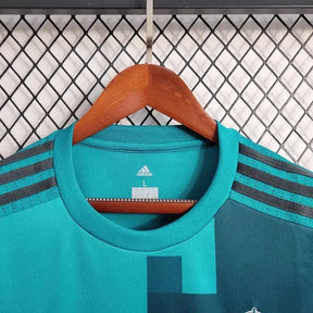 Camisa Real Madrid Retrô 2017/18 - Torcedor Masculina Azul Manga Longa - Netmantos