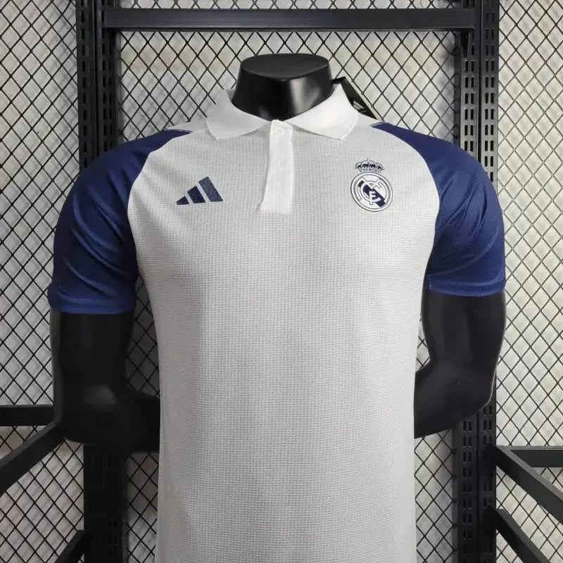 Camisa Real Madrid Treino 24/25 - Jogador Masculina Branca e Azul - Netmantos