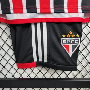 Camisa São Paulo Away 23/24 - Torcedor Infantil Preta e Vermelha - Netmantos