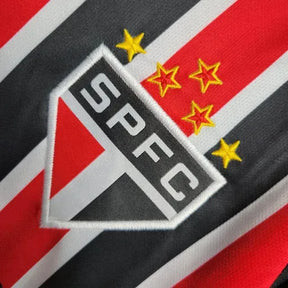 Camisa São Paulo Away 23/24 - Torcedor Infantil Preta e Vermelha - Netmantos