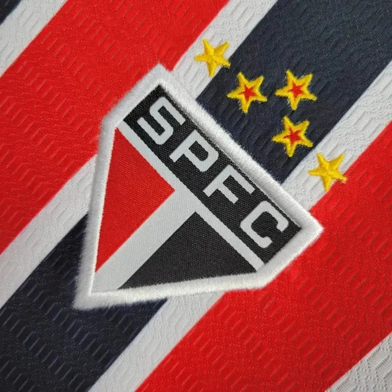 Camisa São Paulo Away 24/25 - Torcedor Infantil Vermelha e Preta New Balance - Netmantos