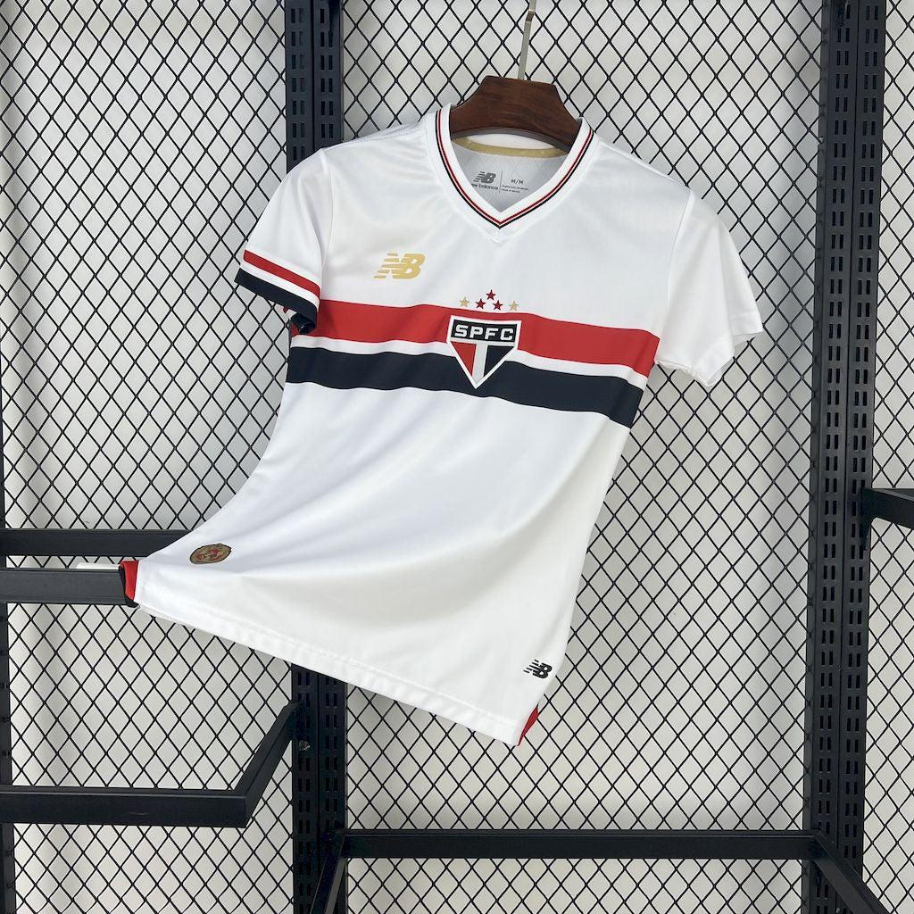 Sao Paulo Home Shirt 25/26 - Women's White Fan Shirt