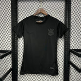 Camisa Timão Away 24/25 - Torcedor Feminina Preta - Netmantos