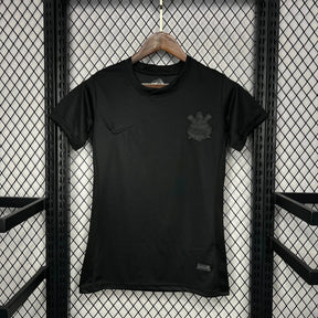 Camisa Timão Away 24/25 - Torcedor Feminina Preta - Netmantos