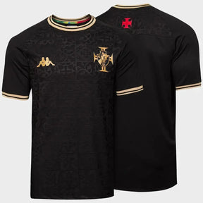 Camisa Vasco Goleiro 22/23 - Torcedor Masculina Preta e Dourada - Netmantos