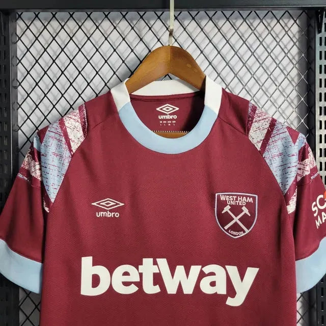Camisa West Ham Home 22/23 - Torcedor Masculina - Netmantos