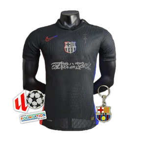 Barcelona TRAVIS SCOTT Away 24/25 Shirt - Mens Player Black