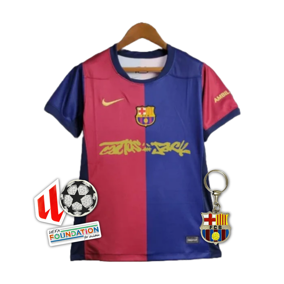 Maglia da tifoso Barcellona TRAVIS SCOTT Home 24/25 - Maglia da donna