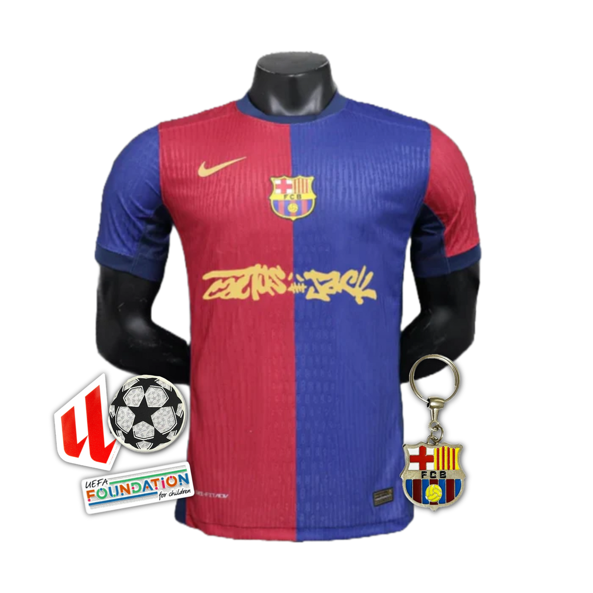 Maglia Home 24/25 del Barcellona TRAVIS SCOTT - Giocatore Uomo