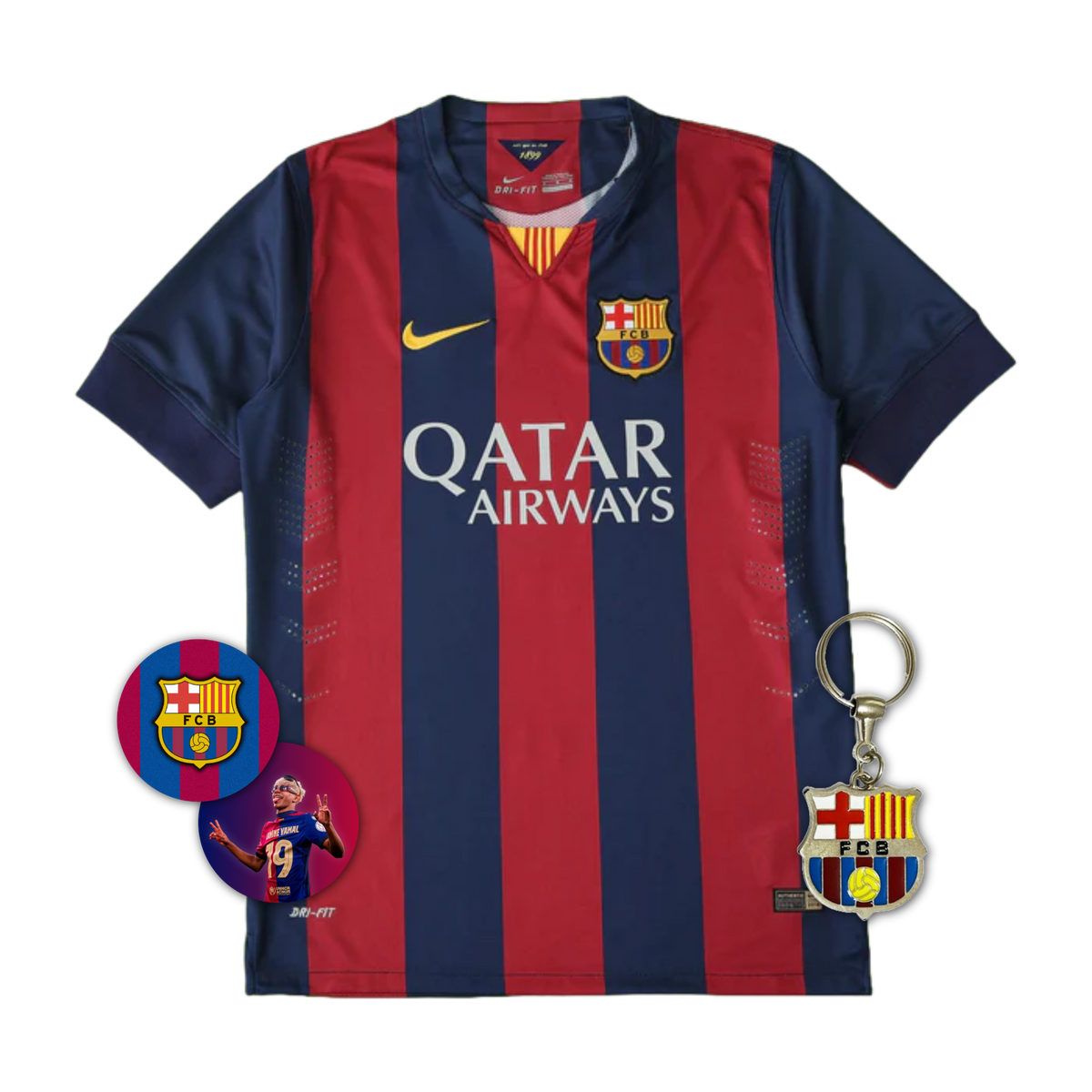 Maglia retrò del Barcellona 2014/15 - Maglia da tifoso da uomo