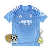 Real Madrid Goalkeeper Shirt 25/26 - Men's Fan Blue