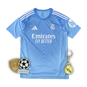 Real Madrid Goalkeeper Shirt 25/26 - Men's Fan Blue
