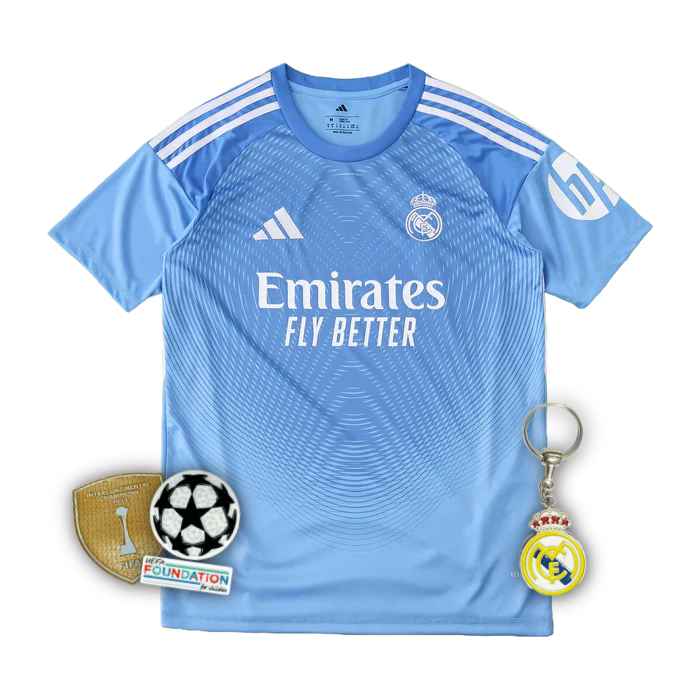 Maglia da portiere del Real Madrid 25/26 - Uomo Blu Tifoso