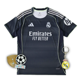 Real Madrid Away Shirt 25/26 - Men's Fan Black