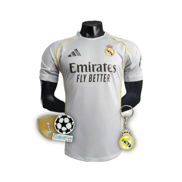 Maglia Home del Real Madrid 25/26 - Uomo - Bianca