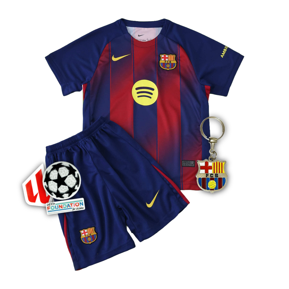 Barcelona 25/26 Home Kids Shirt Kit