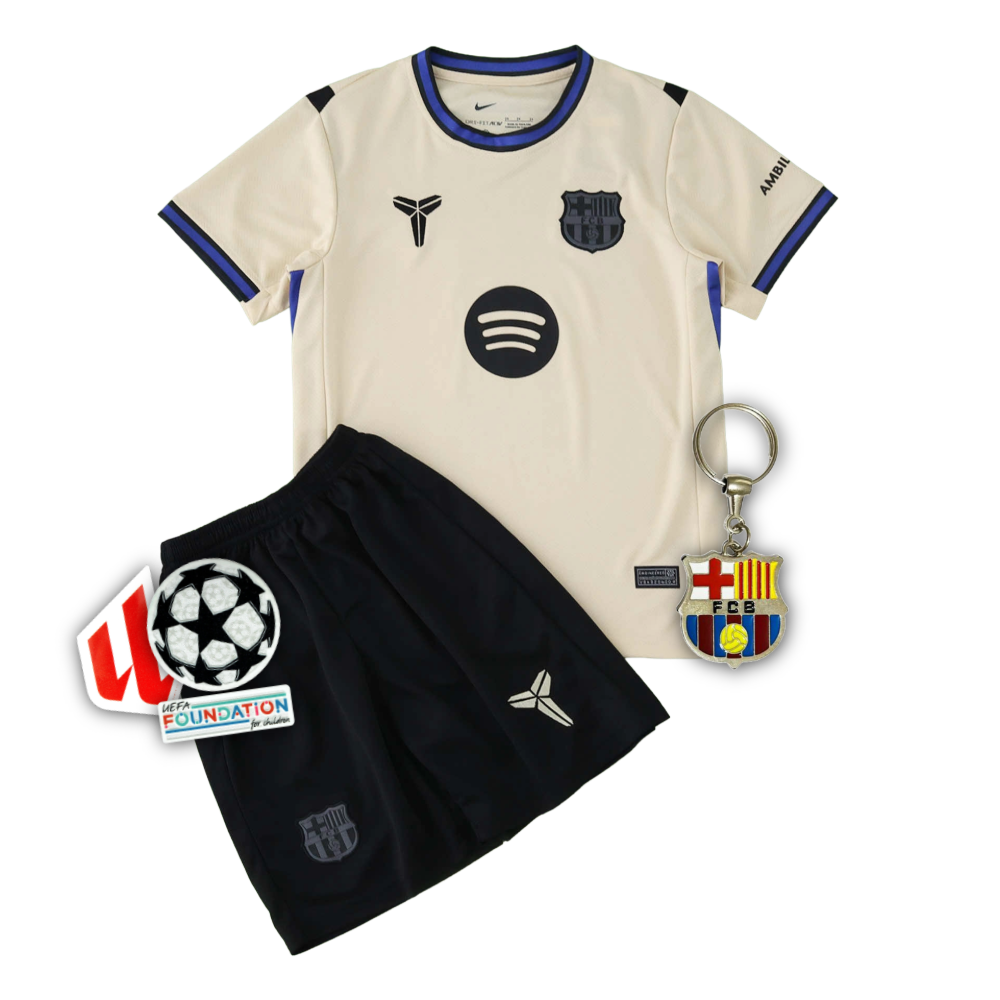Barcelona Kobe Bryant 25/26 Away Kids Shirt Kit