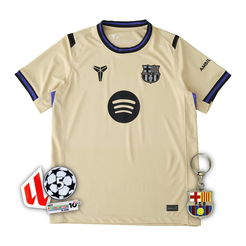 Maglia Barcellona Away Kobe Bryant 25/26 - Giallo Tifoso Uomo