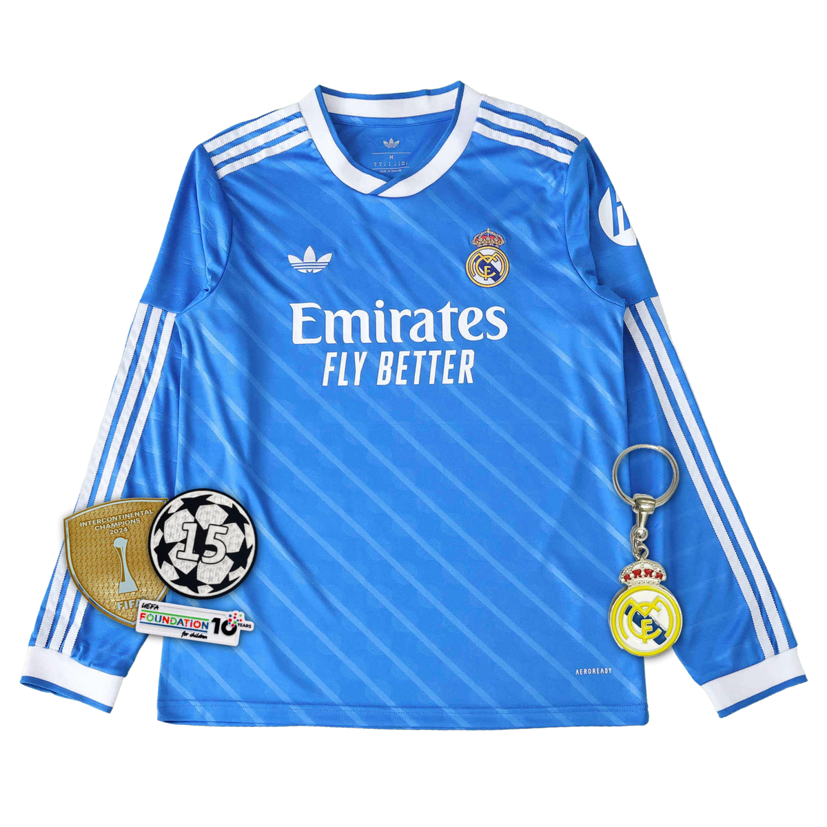 Real Madrid Third Away Shirt 25/26 - Men's Fan Long Sleeve