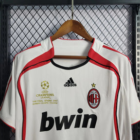 Camisa AC Milan Away Retrô 2006/07 - Torcedor Masculina Branca - Netmantos