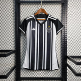 Camisa Atlético Mineiro Home 23/24 - Torcedor Feminina Preta e Branca - Netmantos