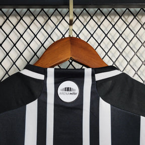 Camisa Atlético Mineiro Home 23/24 - Torcedor Feminina Preta e Branca - Netmantos