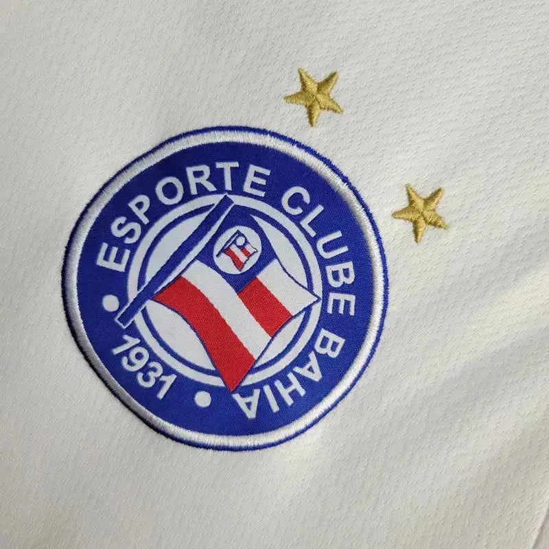 Camisa Bahia Home 24/25 - Torcedor Masculina Branca - Netmantos