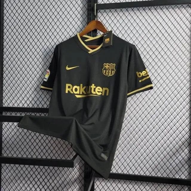 Camisa Barcelona Away Retrô 20/21 - Torcedor Masculina Preta - Netmantos