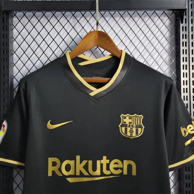 Camisa Barcelona Away Retrô 20/21 - Torcedor Masculina Preta - Netmantos
