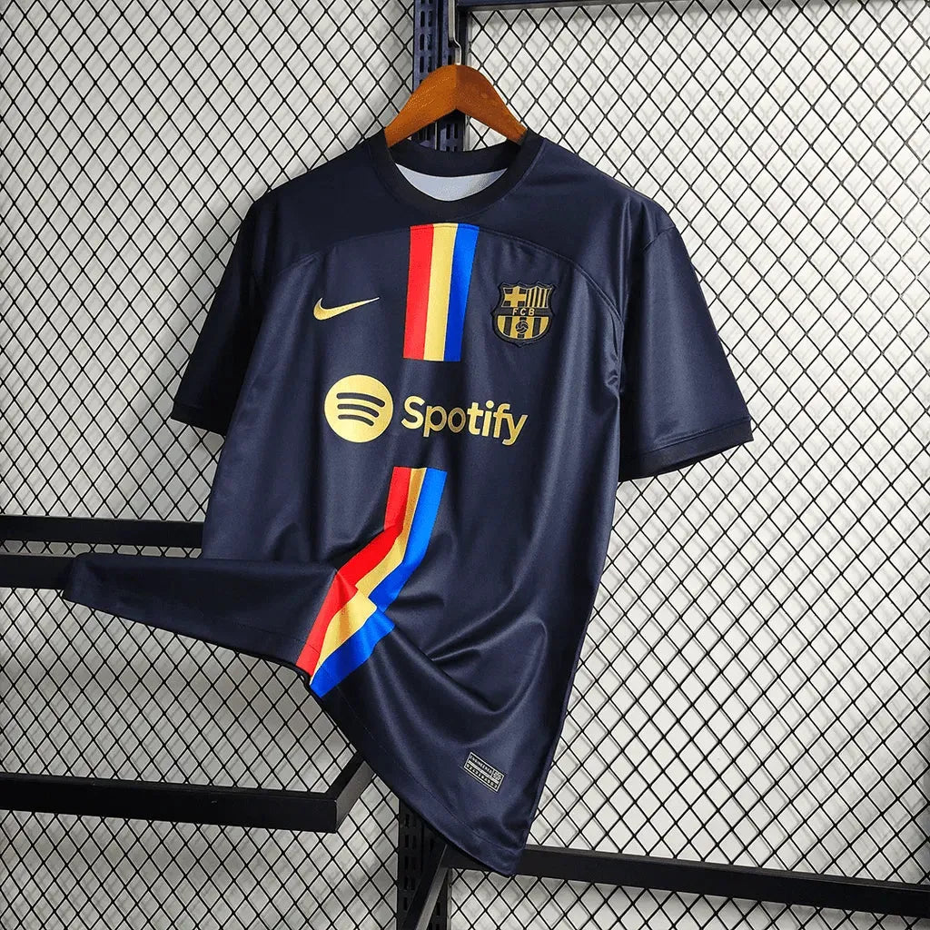 Camisa Barcelona Classic 23/24 - Torcedor Masculina Preta - Netmantos