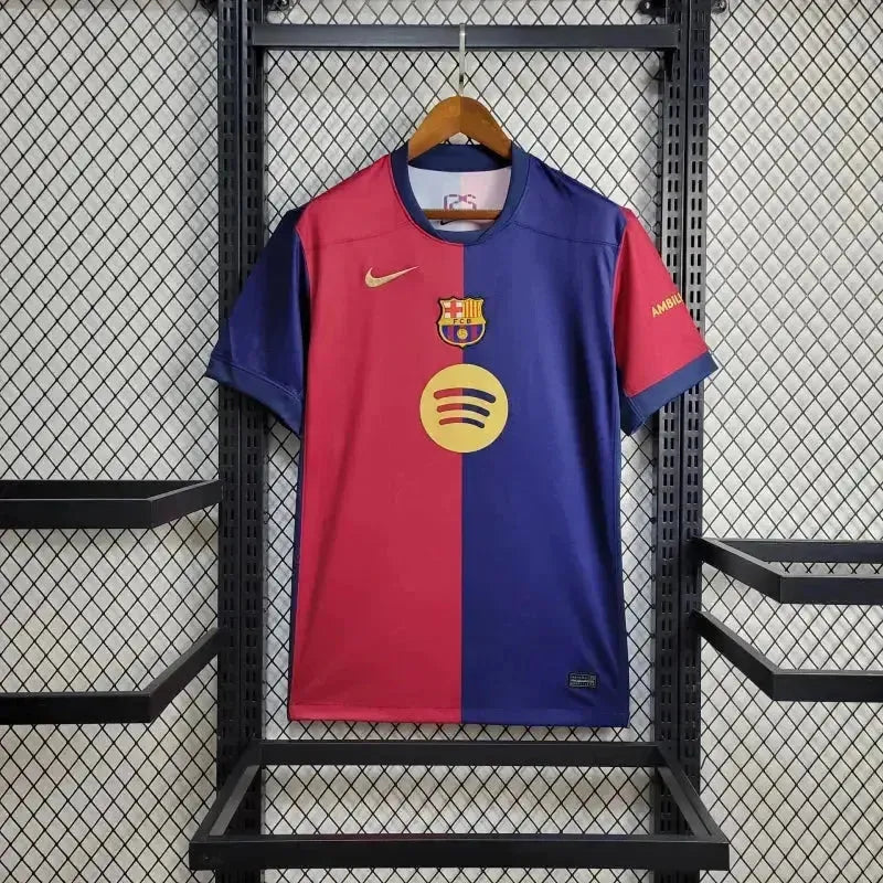 Camisa Barcelona Home 24/25 - Torcedor Masculina Azul e Vermelha - Netmantos
