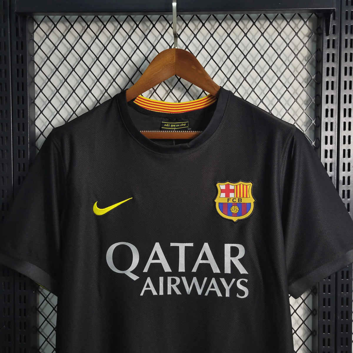 Camisa Barcelona Retrô Away 13/14 - Torcedor Masculina Preta - Netmantos