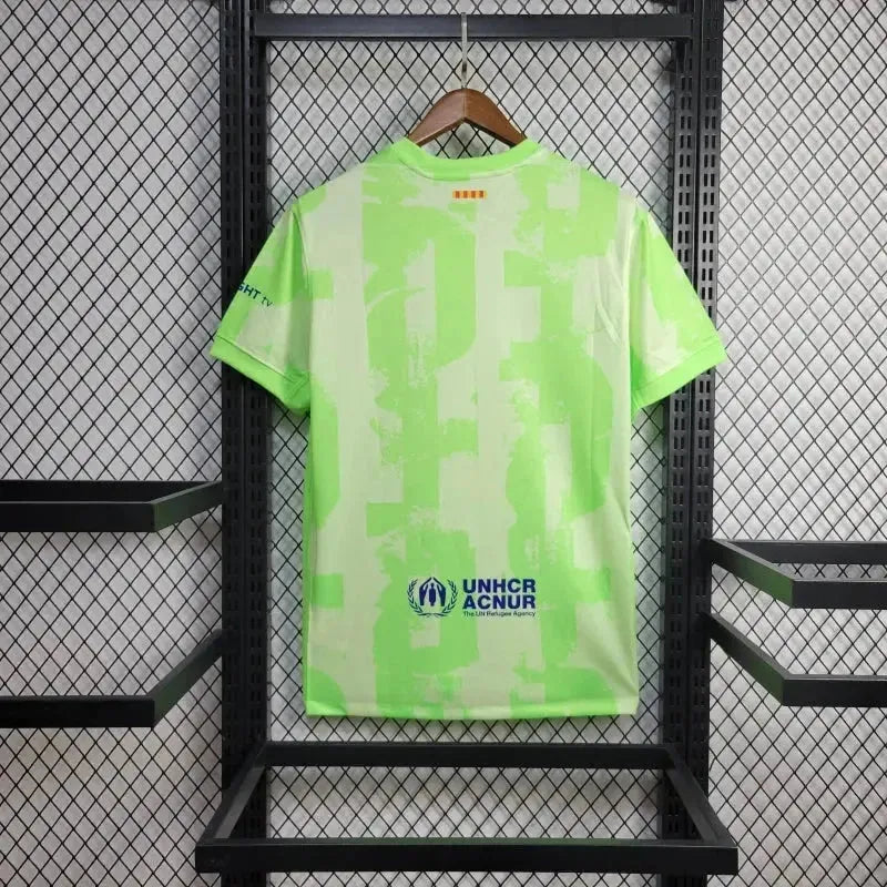 Camisa Barcelona Third Away 24/25 - Torcedor Masculina Verde - Netmantos