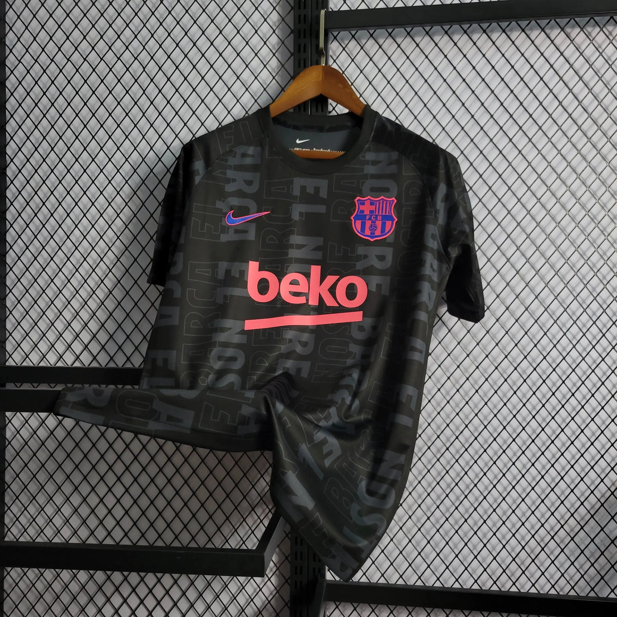Camisa Barcelona Treino 2022 - Torcedor Masculina Preta e Roxa - Netmantos