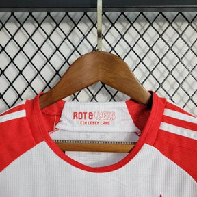 Camisa Bayern Munchen Home 23/24 - Torcedor Infantil Vermelha e Branca - Netmantos