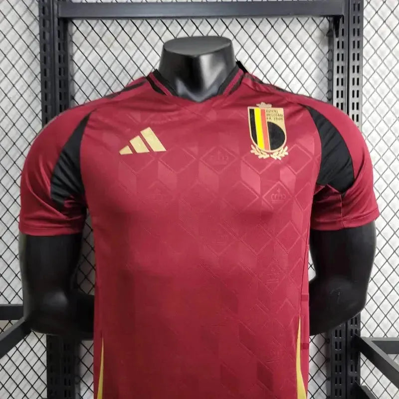 Camisa Bélgica Home 24/25 - Jogador Masculina Vermelha - Netmantos