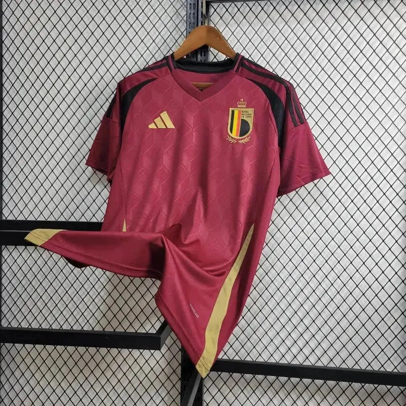 Camisa Bélgica Home 24/25 - Torcedor Masculina Vermelha - Netmantos