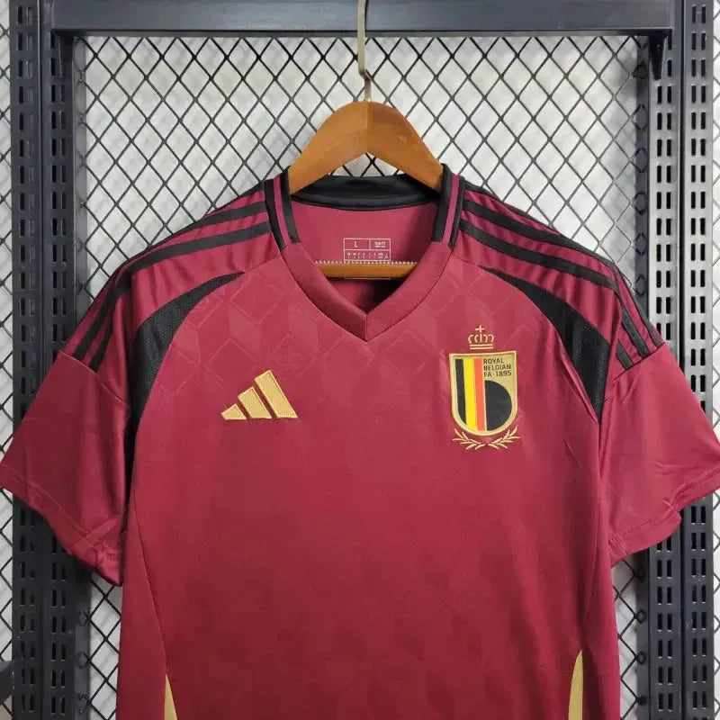 Camisa Bélgica Home 24/25 - Torcedor Masculina Vermelha - Netmantos