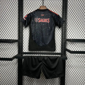Camisa Benfica Away 24/25 - Torcedor Infantil Preta - Netmantos