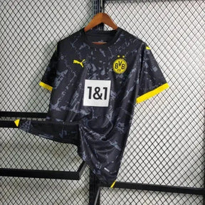Camisa Borussia Dortmund Away 23/24 - Torcedor Masculina Preta - Netmantos