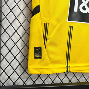 Camisa Borussia Dortmund Home 24/25- Torcedor Infantil Preta e Amarela - Netmantos